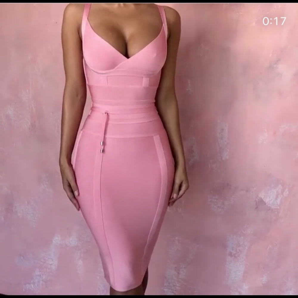 House of CB pink ‘Belice’ dress